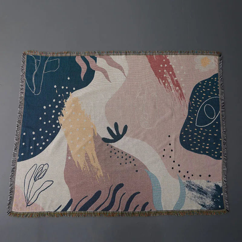 Nordic geometric multifunction throw for living room and bedroom
