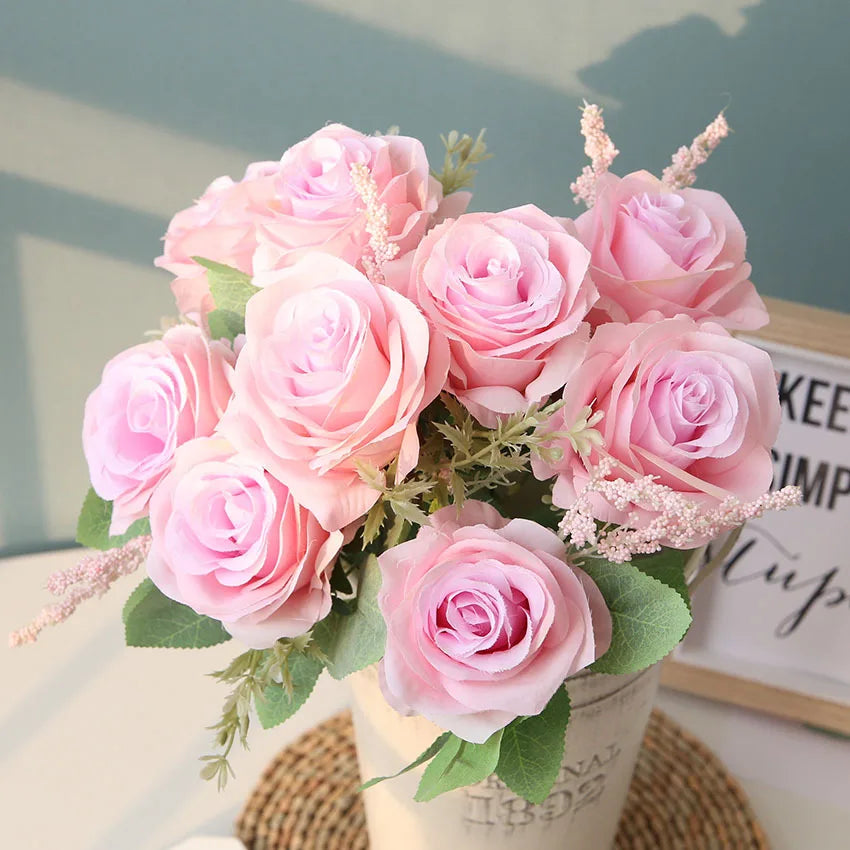 Artificial rose bouquet for weddings and home decor - vue 11 sur 12