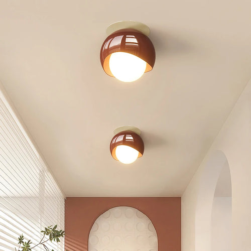Concealed wabi-sabi style ceiling light in French cream - vue 5 sur 10