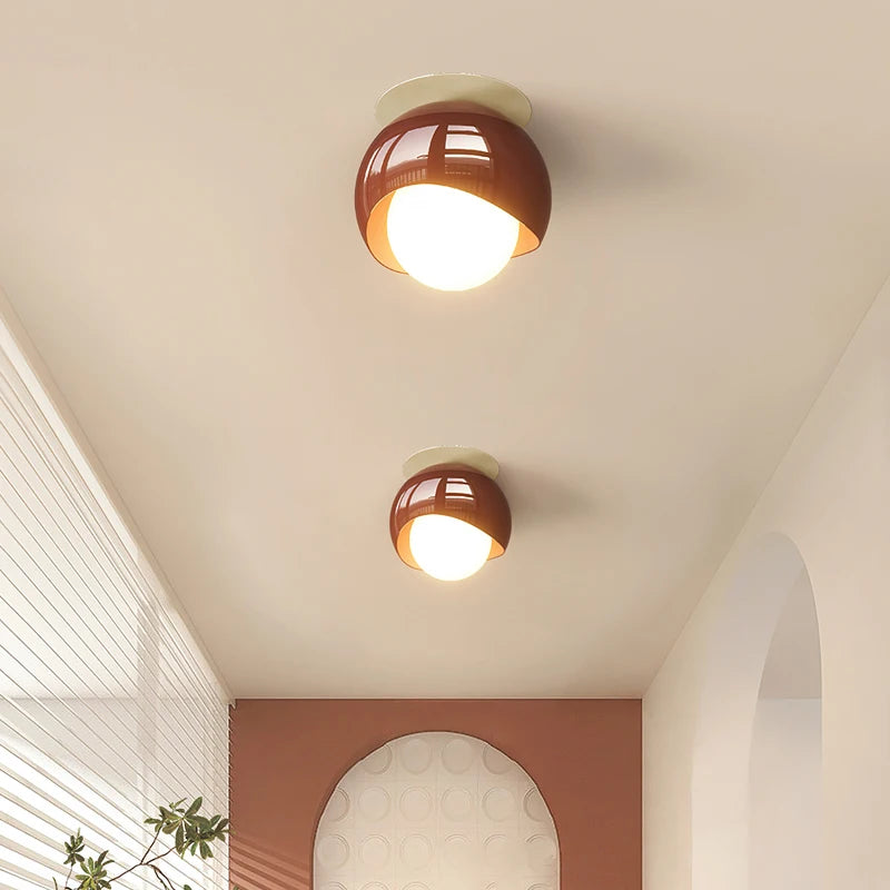 Concealed wabi-sabi style ceiling light in French cream - vue 5 sur 10