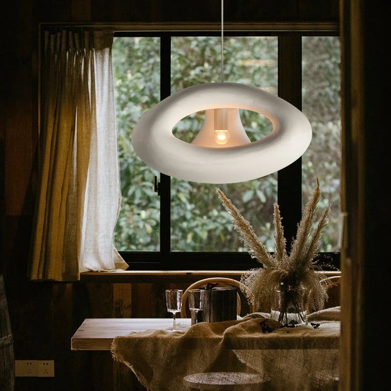 Nordic wabi sabi LED artistic chandelier bar café