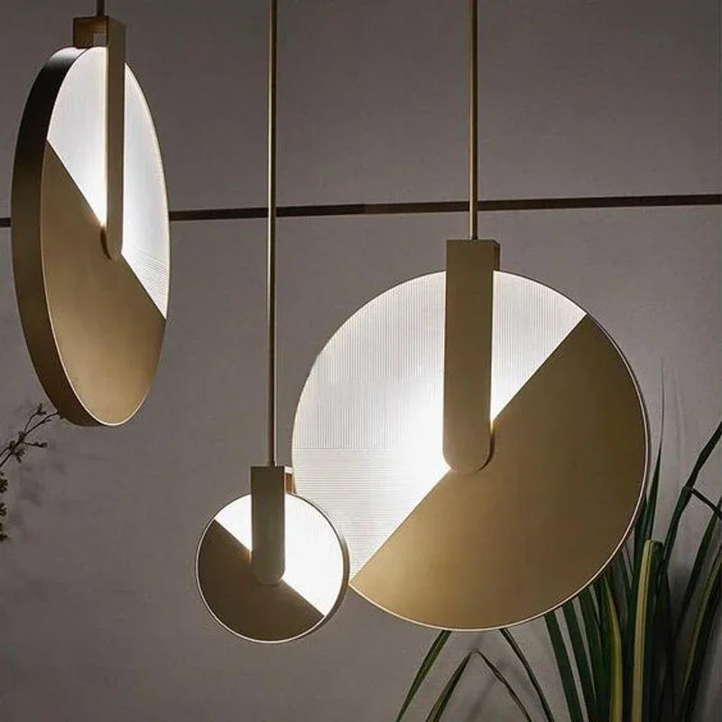 Creative rotating pendant light Italian Nordic zen design - vue 3 sur 7