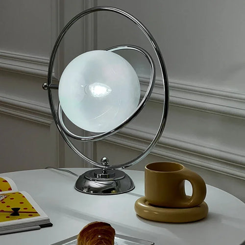 Elegant Italian design glass rotary desk lamp - vue 6 sur 7