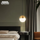 Nordic chequered glass pendant light for modern decor