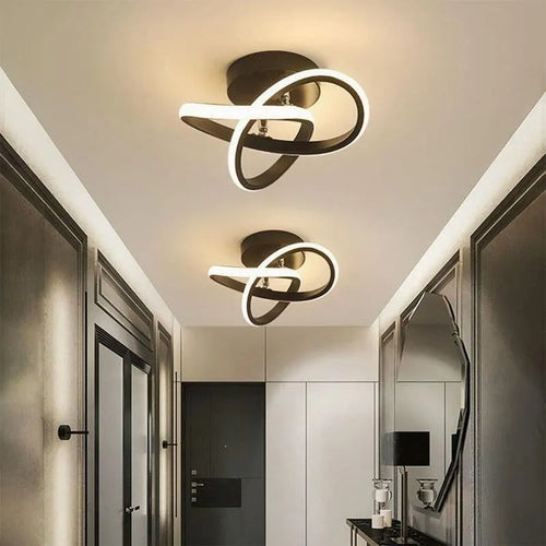 Minimalist rounded LED ceiling light - vue 5 sur 10