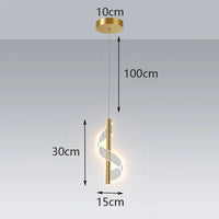 Modern wavy glass geometric chandelier for interior decor