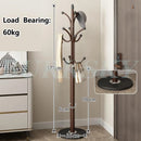 freestanding metal coat rack with 16 hooks and shelves