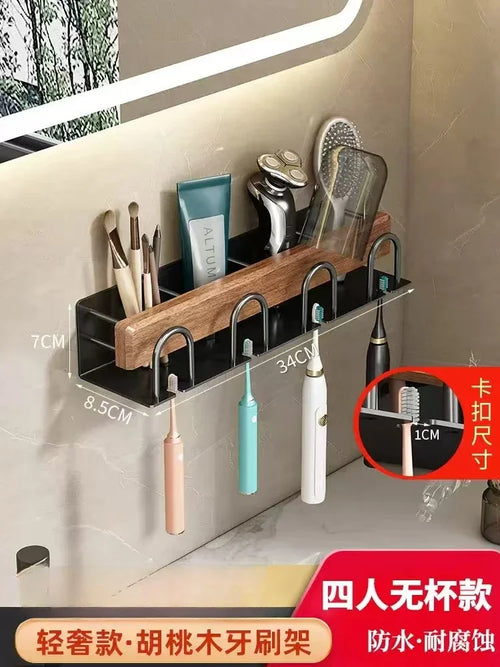 wooden bathroom hardware set - vue 15 sur 18