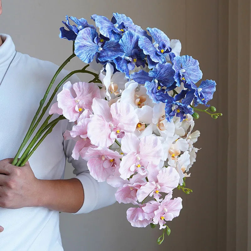 Luxury artificial orchid branch for decoration and gift