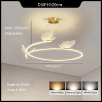 LED butterfly chandelier fashion creativity home