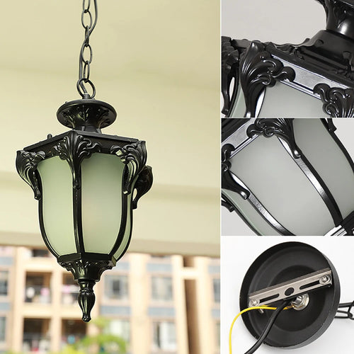 Outdoor hanging lamp for garden and balcony, waterproof - vue 7 sur 7