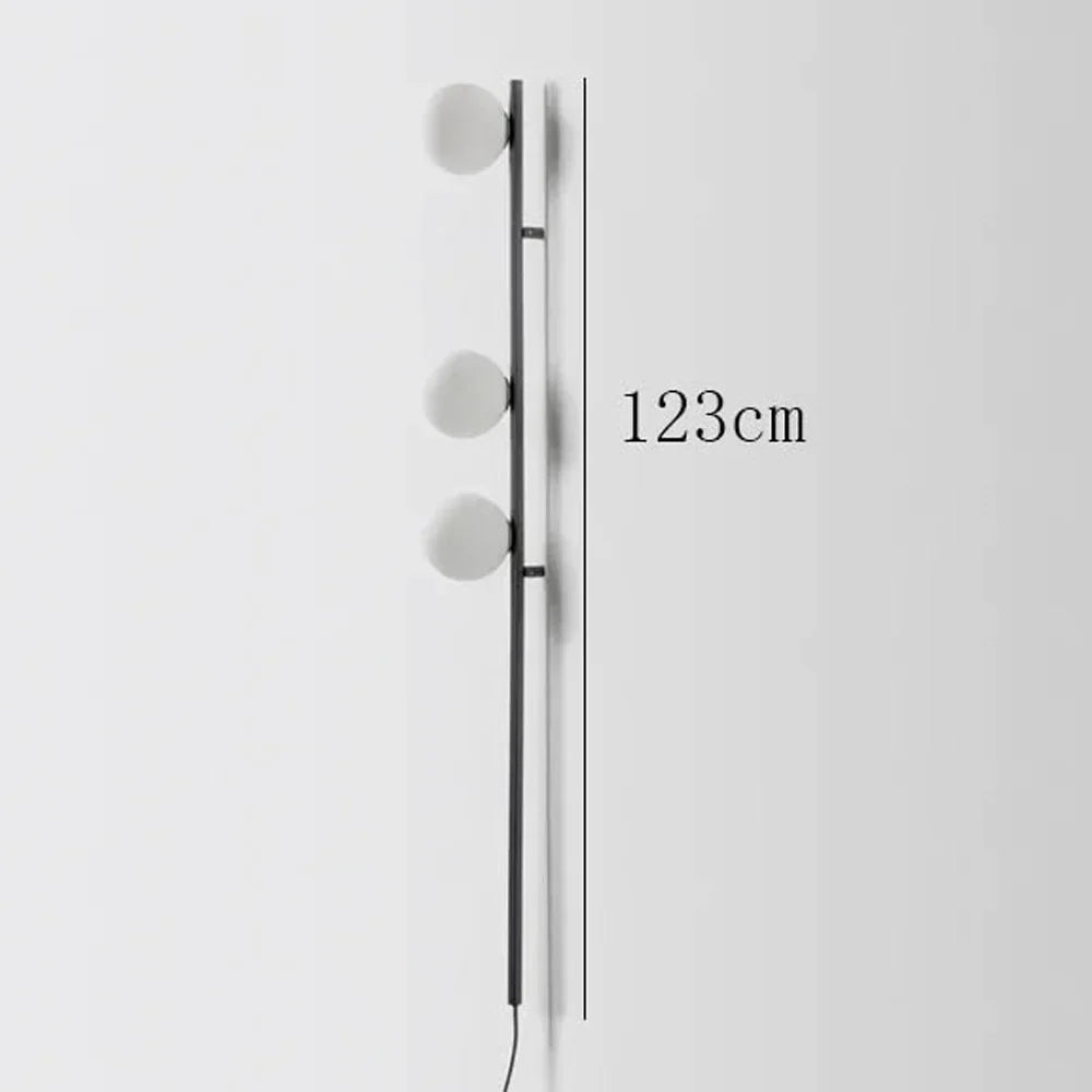 Long LED wall light with cable plug - vue 3 sur 7
