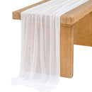Set of 4 sheer boho chiffon table runners