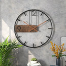 Nordic retro design iron wall clock creative home decoration