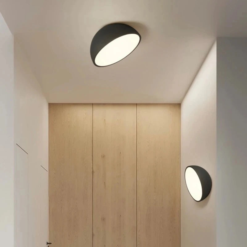 Modern nordic LED ceiling light for hallway, staircase, entrance, loft, sloped roof, bedroom, study, remote control