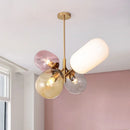 Modern glass chandelier for children's room decorative