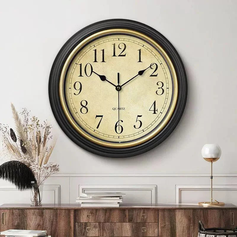 Nordic retro silent wall clock for stylish interior