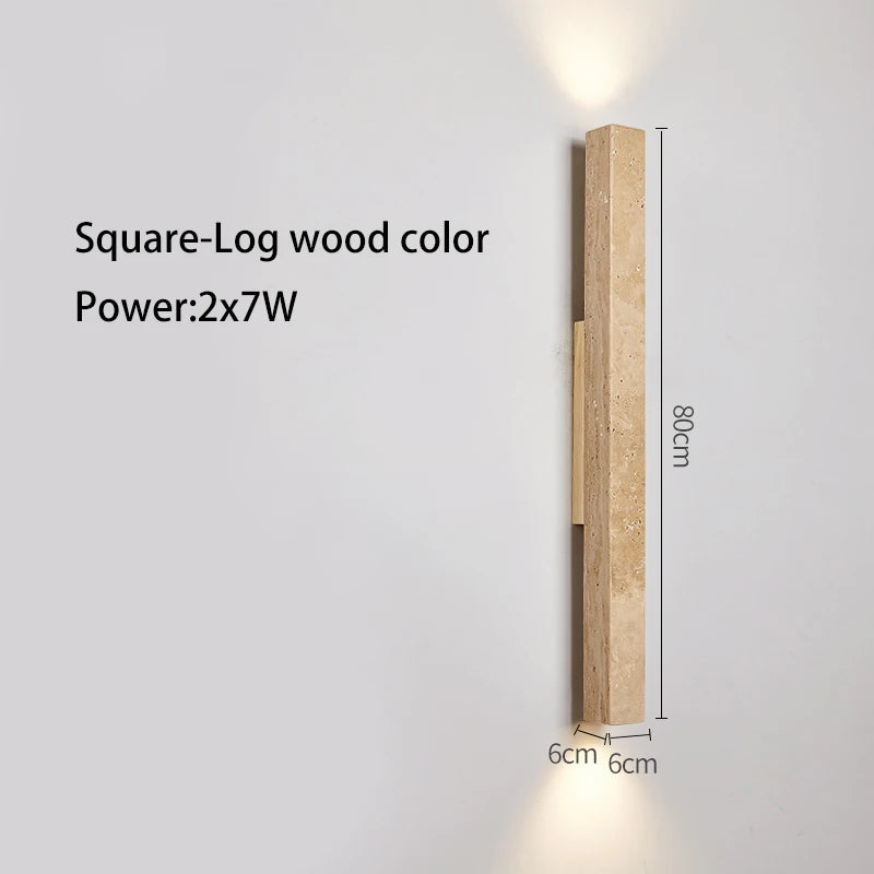 Long stone LED wall light - vue 18 sur 21