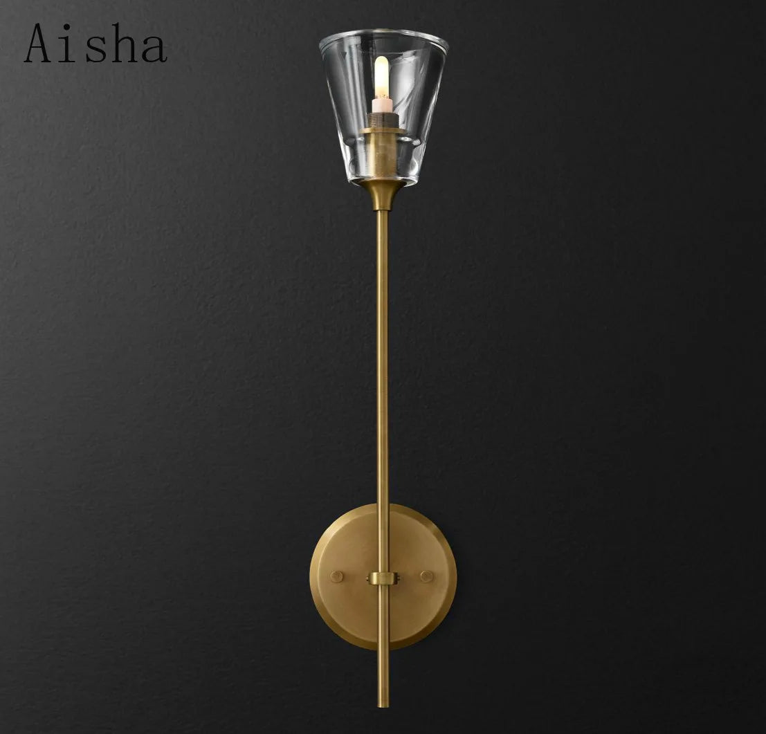 Postmodern wrought iron wall light for interior decor - vue 3 sur 10