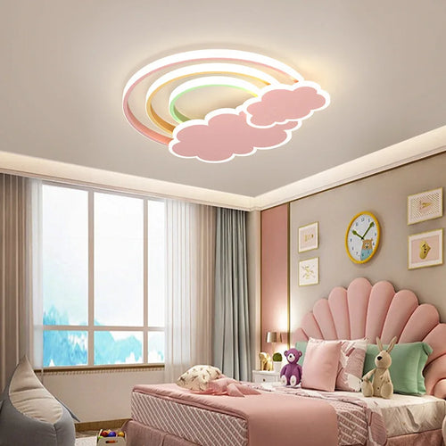 Rainbow cloud ceiling light for children’s room - vue 2 sur 10