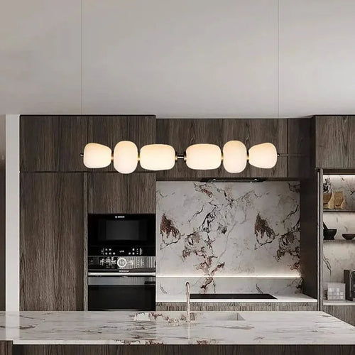 Modern milky glass pendant light for elegant interiors - vue 6 sur 12