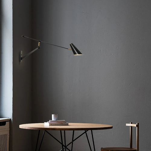Creative long arm wall light with switch - vue 4 sur 8