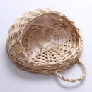 rattan and wicker wall planter for plants
