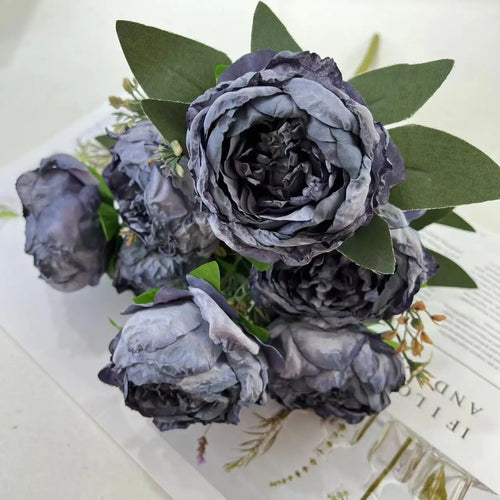 Artificial peony bouquet for weddings and home decor - vue 12 sur 13