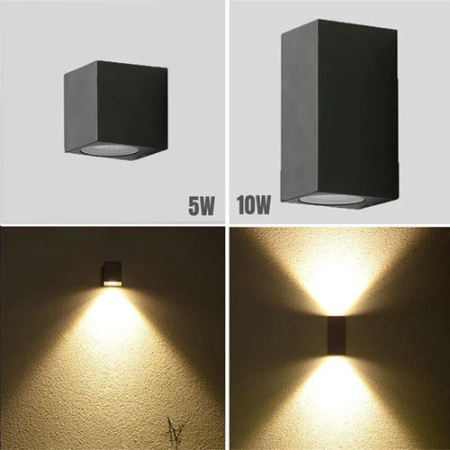 Adjustable folding LED 5W outdoor wall light waterproof IP65 - vue 10 sur 15