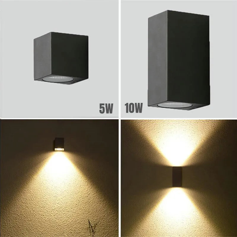 Adjustable folding LED 5W outdoor wall light waterproof IP65 - vue 10 sur 15