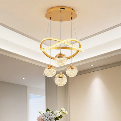 Modern luminous pendant light for restaurant, bar or apartment - vue 2 sur 10