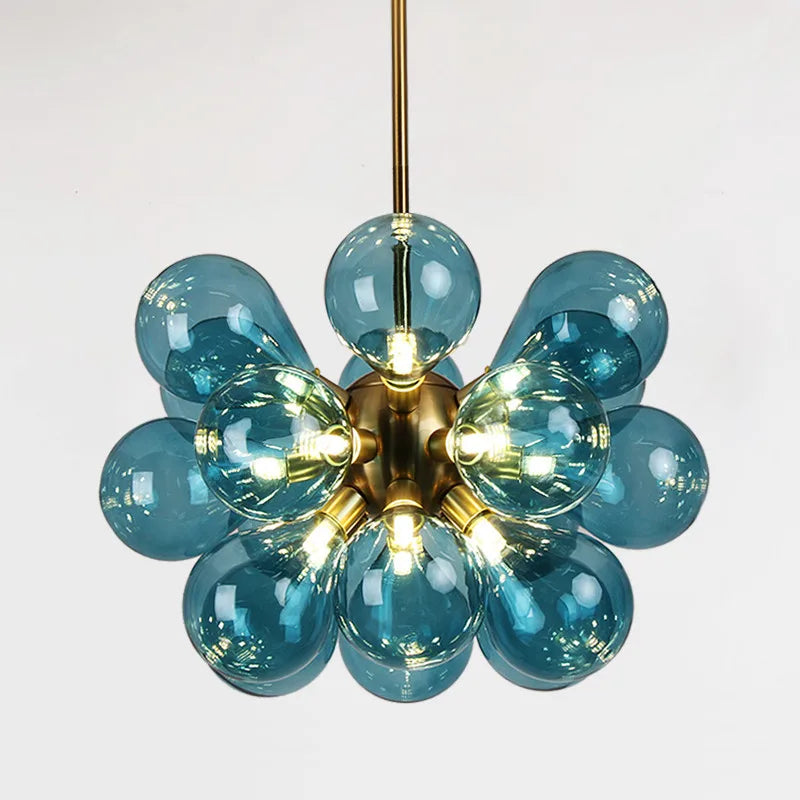 Nordic glass ball LED pendant chandelier for home decoration