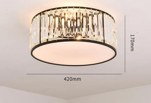 Modern crystal ceiling light european style creative LED fixture - vue 12 sur 12