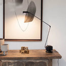 Modern Italian design floor lamp with adjustable swing arm