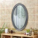 Nordic oval decorative mirrors hanging in macrame