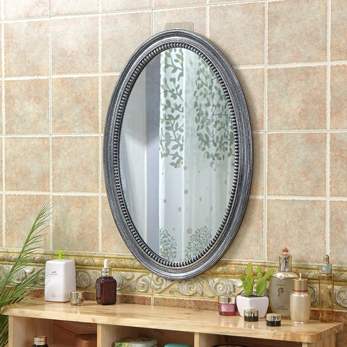 Nordic oval decorative mirrors hanging in macrame - vue 6 sur 12