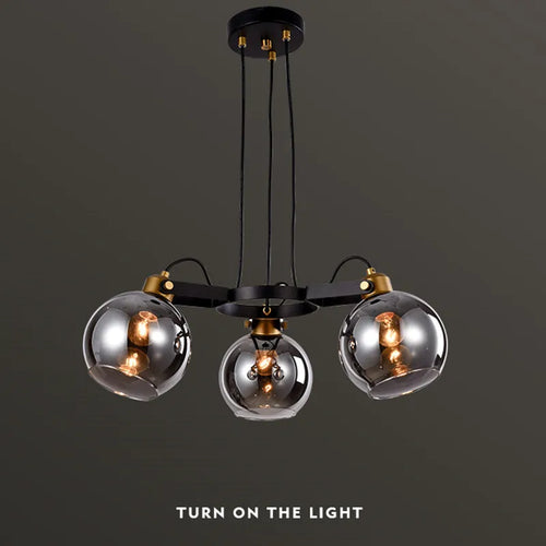 Simple and luxurious Nordic chandelier for indoor lighting - vue 2 sur 8
