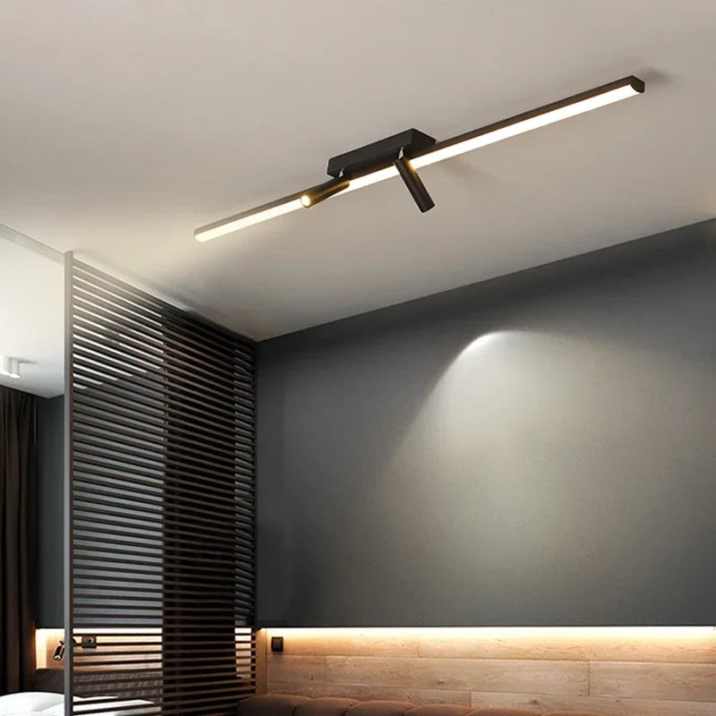 Modern LED chandelier with acrylic spotlights for indoor lighting