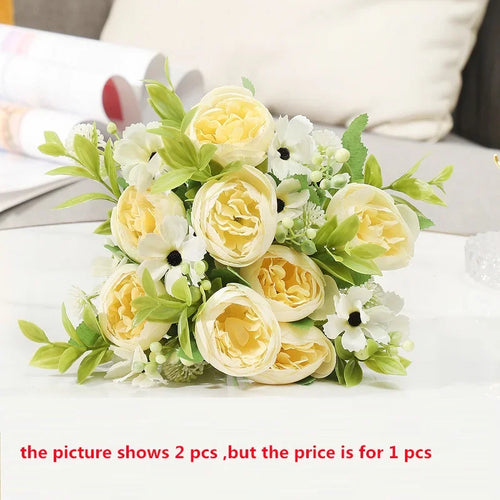 Artificial peony bouquet for weddings and festive decor - vue 13 sur 12