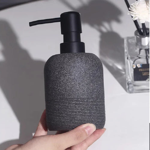 luxury bathroom stoneware emulsion bottle - vue 7 sur 11