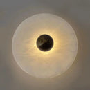 Round marble wall light