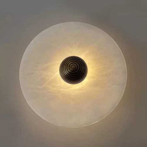 Round marble wall light - vue 3 sur 5