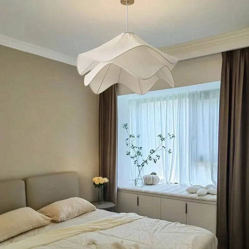 Lustre nordique style crème simple confortable maison - vue 5 sur 6
