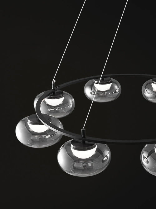 Luxury glass pendant light for modern decor - vue 6 sur 9