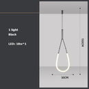 Art deco LED pendant chandelier