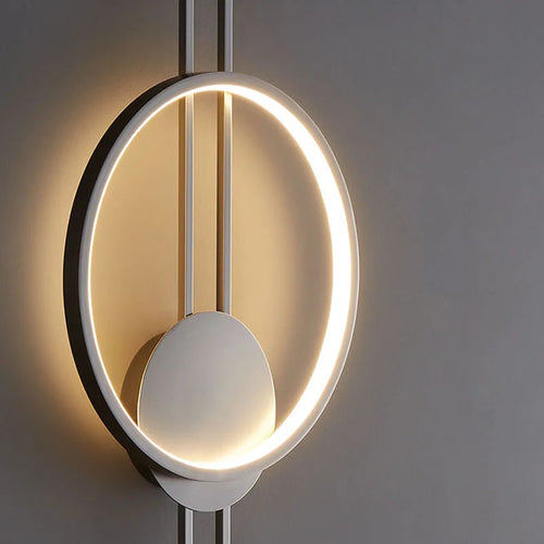 Copper LED wall light with adjustable temperature ambience - vue 7 sur 8