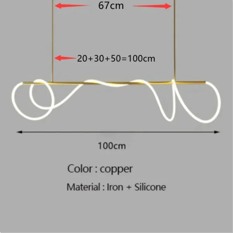 Nordic designer LED dimmable chandelier for indoor use - vue 24 sur 25