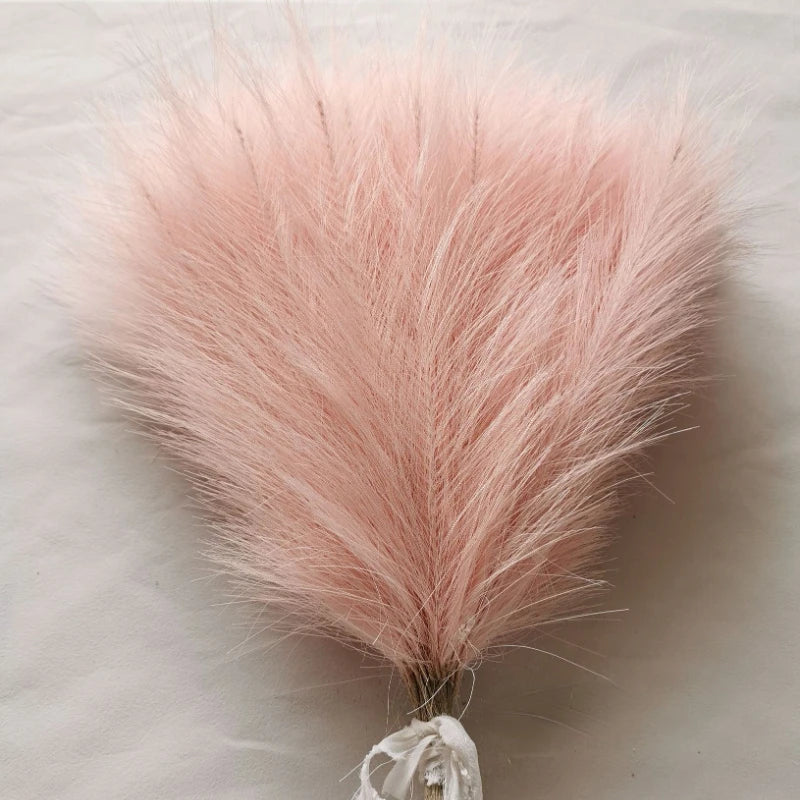Set of 10 artificial pampas grass bouquets for interior decoration - vue 17 sur 17