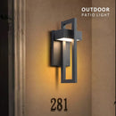 Geometric metal outdoor wall light IP65 waterproof
