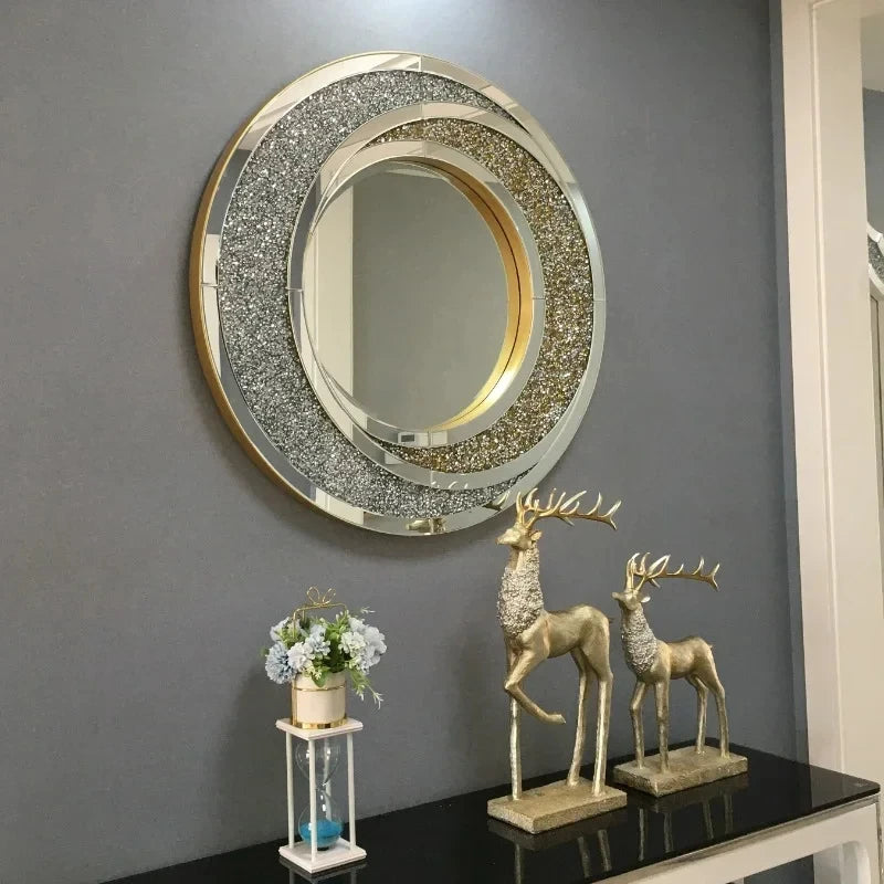 Nordic luxury round decorative mirrors for home decor - vue 3 sur 8